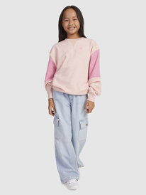 11 Ready To Run - Übergroßes Sweatshirt für Mädchen 4-16 Rosa ERGFT03885 Roxy