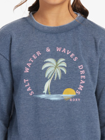 2 Girl's 4-16 Music And Me A Sweatshirt Blue ERGFT03892 Roxy