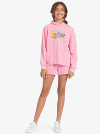 3 Girl's 4-16 Sun My Sweet Sun B Oversized Hoodie Pink ERGFT03896 Roxy