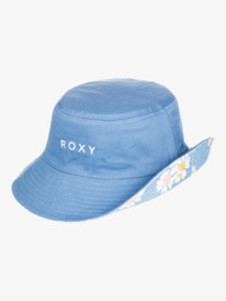 8 Aloha Sunshine Reversible Bucket Hat Blue ERGHA03262 Roxy