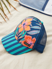 1 Girls Honey Coconut Trucker Cap Blue ERGHA03310 Roxy