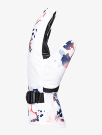 1 Girl's 4-16 Roxy Jetty Insulated Snowboard/Ski Gloves White ERGHN03036 Roxy