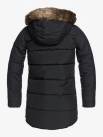 1 Elsie 2022 - Lang Waterdicht Donsjack voor Meisjes 8-16 Black ERGJK03075 Roxy