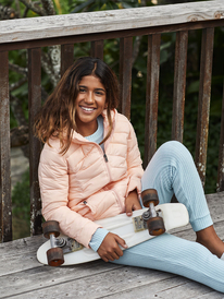 1 Coast Road 2022 - Doudoune compacte pour Fille Rose ERGJK03101 Roxy