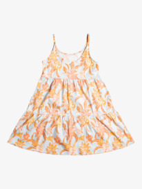 roxy, Детское платье на бретелях Hometown Glory 8-16, COOL BLUE RG ISLAND TIME (xbym) Hometown Glory - Strappy Dress for Girls 8-16 ERGKD03193