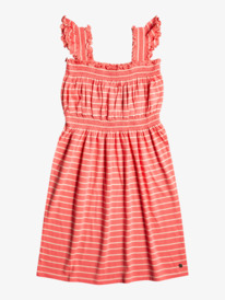 roxy, Girl's 4-16 Girls Like You Knit Tank Dress, TEA ROSE PEACEFUL HORIZON (mjz3) Girls Like You - Sleeveless Dress for Girls ERGKD03205