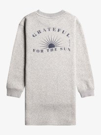 roxy, Kiss From A Rose - Long Sleeved Sweatshirt Dress for Girls, HERITAGE HEATHER (sgrh) Kiss From A Rose - Long Sleeved Sweatshirt Dress for Girls ERGKD03209