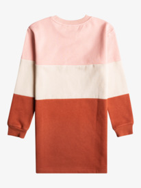1 Glitters 2022 - Langärmliges Sweatshirtkleid für Mädchen Braun ERGKD03211 Roxy