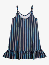 roxy, Girl's 4-16 The Good Direction Strappy Dress, MOOD INDIGO HORIZON LINE (bsp3) The Good Direction - Strappy Dress for Girls 4-16 ERGKD03221