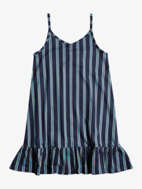 roxy, Girl's 4-16 The Good Direction Strappy Dress, MOOD INDIGO HORIZON LINE (bsp3) The Good Direction - Strappy Dress for Girls 4-16 ERGKD03221