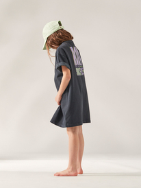 3 You Rock My World - Robe sweat oversize pour Fille 10-16 Noir ERGKD03223 Roxy