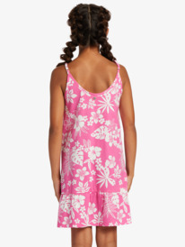 roxy, Girl's 4-16 The Good Direction Strappy Dress For Girls, SHOCKING PINK HELLO ALOHA (mjy6) The Good Direction - Strappy Dress for Girls 4-16 ERGKD03227