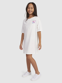 3 Girls 4-16 Hip Hop Star A T-Shirt Dress White ERGKD03235 Roxy