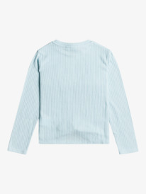 4 Girl's 4-16 Rewrite The Story Long Sleeve Knit Top Blue ERGKT03186 Roxy
