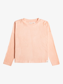 roxy, Girl's 4-16 Roxy Surf Coaster Long Sleeve T-Shirt, TROPICAL PEACH (mdr0) ROXY SURF COASTER ERGKT03228