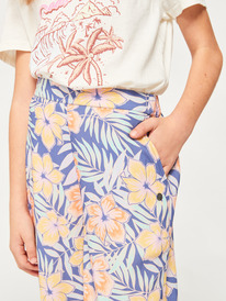 6 Girl's 4-16 You Found Me Pants Blue ERGNP03116 Roxy