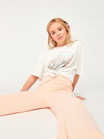6 Girl's 4-16 Just Feel It Pants Pink ERGNP03117 Roxy