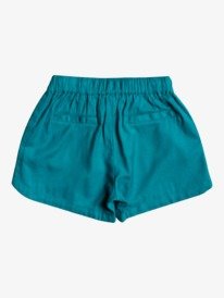 1 Girl's 4-16 Una Mattina Elastic Waist Shorts Blue ERGNS03088 Roxy