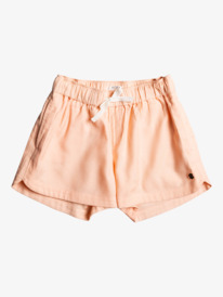 6 Girl's 4-16 Una Mattina Elastic Waist Shorts Pink ERGNS03088 Roxy