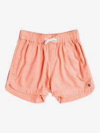 3 Girl's 4-16 Una Mattina Elastic Waist Shorts Pink ERGNS03088 Roxy