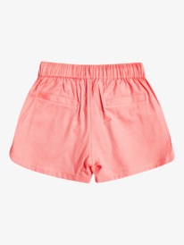 1 Girl's 4-16 Una Mattina Elastic Waist Shorts Pink ERGNS03088 Roxy