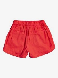 1 Girl's 4-16 Una Mattina Elastic Waist Shorts Red ERGNS03088 Roxy
