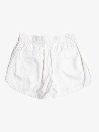 1 Girl's 4-16 Una Mattina Elastic Waist Shorts White ERGNS03088 Roxy
