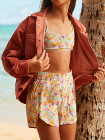 1 Girls 4-16 Canyon Moon Elasticated Shorts  ERGNS03147 Roxy