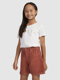 3 Save You Tonight - Corduroy Shorts for Girls (10-16 years) Pink ERGNS03148 Roxy