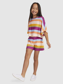 1 Girls 4-16 Swimming In The Stars Elasticated Shorts Orange ERGNS03150 Roxy