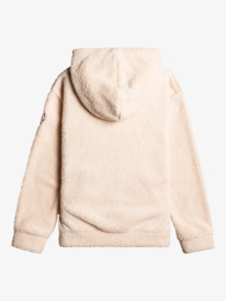1 Someone New - Sweat à capuche en sherpa pour Fille Beige ERGPF03040 Roxy