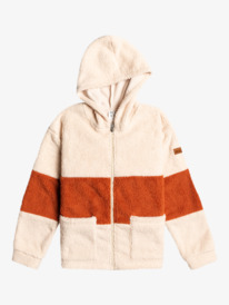 roxy, Always In My Head 2022 - Sherpa Fleece met Rits voor Meisjes, TAPIOCA (teh0) Always In My Head 2022 - Zip up Sherpa Fleece for Girls ERGPF03043