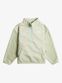10 Electric Feel - Half-Zip Fleece for Girls 4-16 Bleu ERGPF03060 Roxy