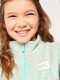 7 Electric Feel - Half-Zip Fleece for Girls 4-16 Bleu ERGPF03060 Roxy