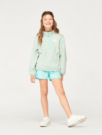 8 Electric Feel - Half-Zip Fleece for Girls 4-16 Bleu ERGPF03060 Roxy