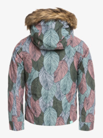 roxy, Girl's 4-16 American Pie Girl Insulated Snow Jacket, FAIR AQUA LA PALMERAIE RG (bdy2) American Pie - Insulated Snow Jacket for Girls ERGTJ03140