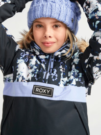 7 Girl's 4-16 Shelter Insulated Snow Jacket Black ERGTJ03144 Roxy