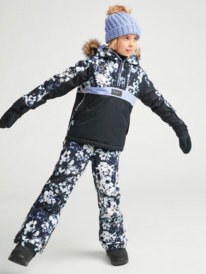 8 Girl's 4-16 Shelter Insulated Snow Jacket Black ERGTJ03144 Roxy