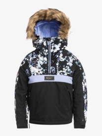 9 Girl's 4-16 Shelter Insulated Snow Jacket Black ERGTJ03144 Roxy
