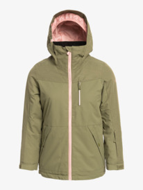 roxy, Girl's 4-16 Presence Insulated Parka Snow Jacket, DEEP LICHEN GREEN (tpc0) Presence Parka - Insulated Snow Jacket for Girls ERGTJ03149