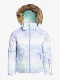 5 Girl's 4-16 American Pie Insulated Snow Jacket Blue ERGTJ03150 Roxy