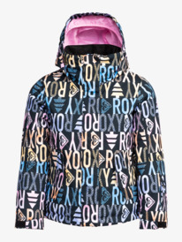 3 Roxy Jetty - Technical Snow Jacket for Girls 8-16 Black ERGTJ03164 Roxy