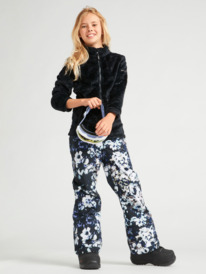 3 Girl's 4-16 Backyard Printed Insulated Snow Pants Black ERGTP03040 Roxy
