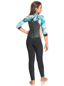 4 Girls 8-16 4/3mm Syncro Back Zip Wetsuit Multicolor ERGW103044 Roxy