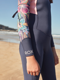 2 Girls 8-16 3/2mm Swell Series Back Zip Wetsuit Blue ERGW103055 Roxy