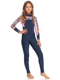 5 4/3mmSwell Series - Back Zip Wetsuit for Girls 8-16 Blue ERGW103057 Roxy