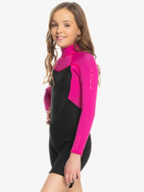1 2/2mm Prologue - Long Sleeve Back Zip Springsuit for Girls Pink ERGW403025 Roxy