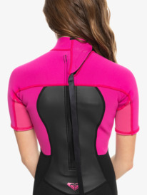 3 2/2mm Prologue - Springsuit manches courtes back zip pour Fille 8-16 ans Rose ERGW503008 Roxy