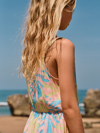 roxy, Girl's 4-16 Under The Sea Mini Dress For Girls, DAIQUIRI GREEN ALL PALMED O RG (geb7) Under The Sea - Mini Dress for Girls 4-16 ERGWD03216