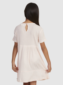 2 Girls 4-16 Neon Lights Short Sleeve Dress Orange ERGWD03226 Roxy